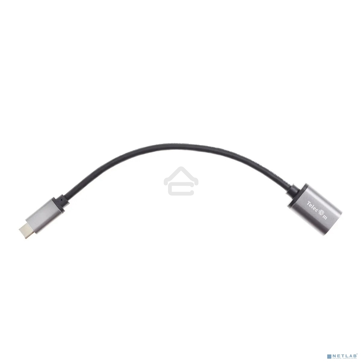 Кабель-адаптер Type-Cm --> USB 3.0 Af, OTG, 1,5A, 5,0Gbps, Alum grey 0,2m Telecom (TC409M)