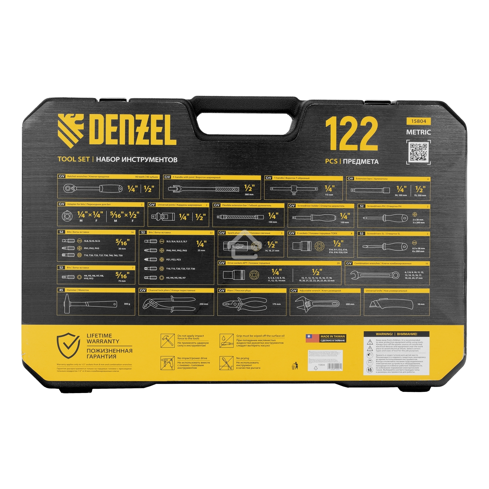 Набор инструментов Denzel 1/2