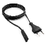 Кабель питания для ноутбуков, аудио/видео техники Cablexpert/Gembird PC-184/2-1.8М, 1.8м, 2-pin, черный, пакет