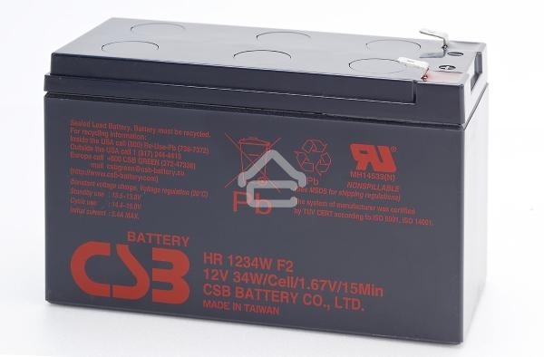 Батарея CSB HR 1234W (12V, 9Ah) клеммы F2