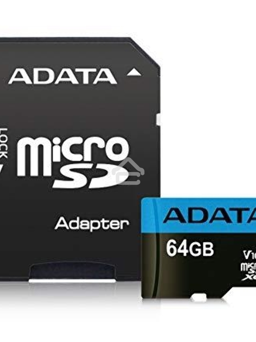 Флеш карта microSD 64GB ADATA microSDHC Class 10 UHS-I A1 100/25 MB/s (SD адаптер)