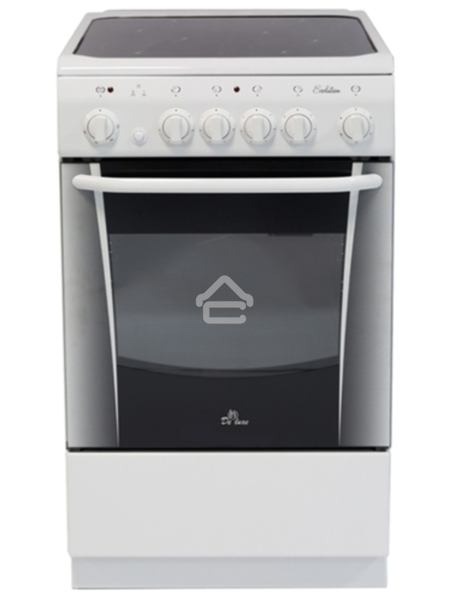 Плита электрическая De Luxe 506004.03ЭС белый, конфорок 4 шт, духовка 60 л, 50 см x 85 см x 60 см