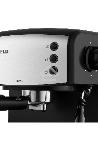 Кофеварка рожковая Maunfeld MF-734BK чёрный, исп. кофе - молотый/чалды, 1.5 л, 850 Вт, 15 Бар
