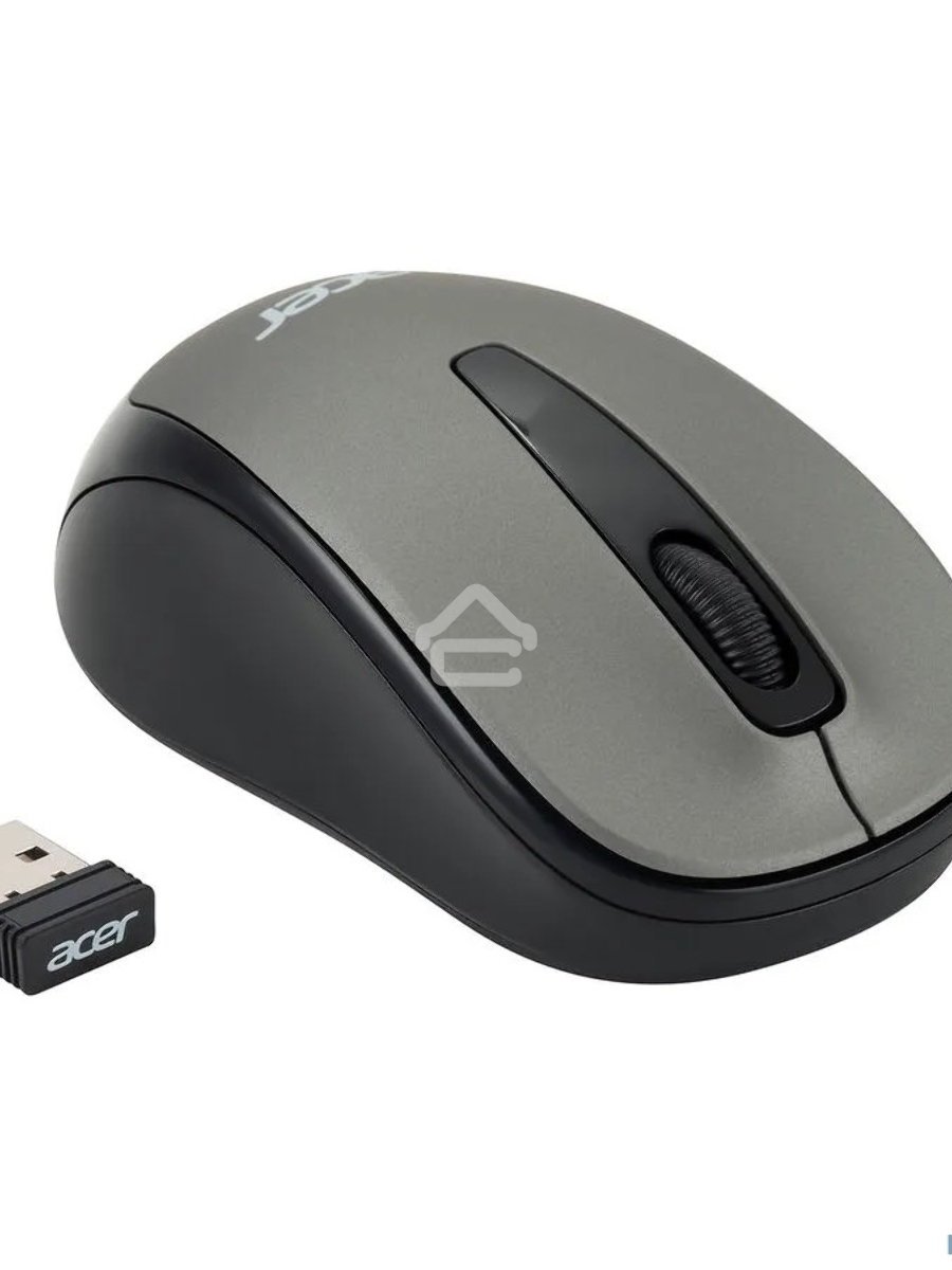 Мышь беспроводная Acer OMR134 серый, 1000 dpi, радиоканал, USB, кнопки - 3