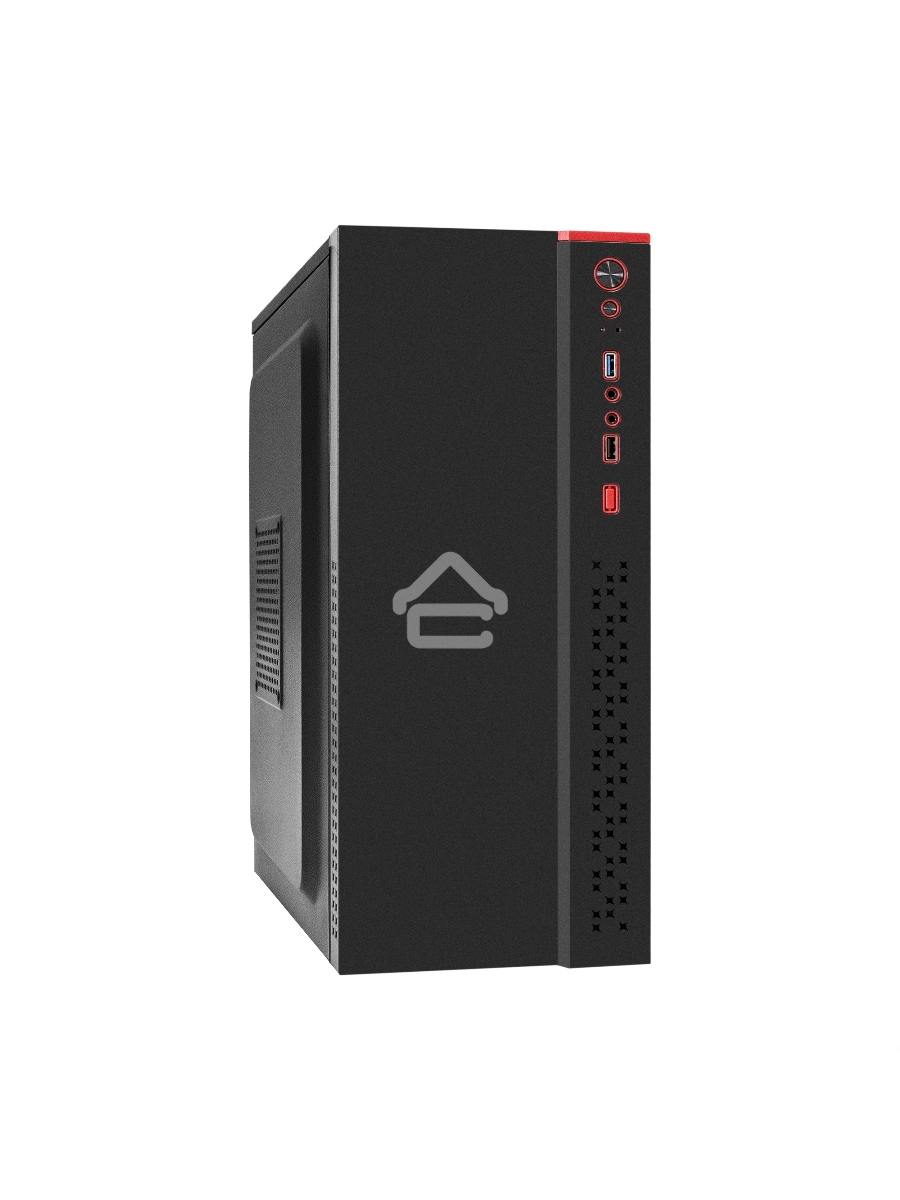 Корпус Miditower ExeGate EX298134RUS AA-443U (ATX, без БП, 2*USB+1*USB3.0+HD Audio, черный)
