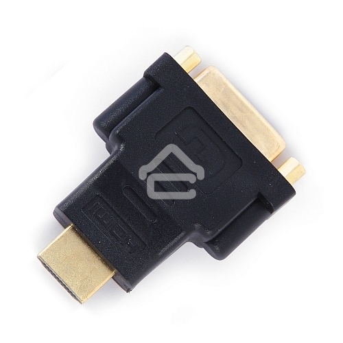 Переходник Gembird Переходник HDMI-DVI 19M/25F, золотые разъемы, пакет(A-HDMI-DVI-3)