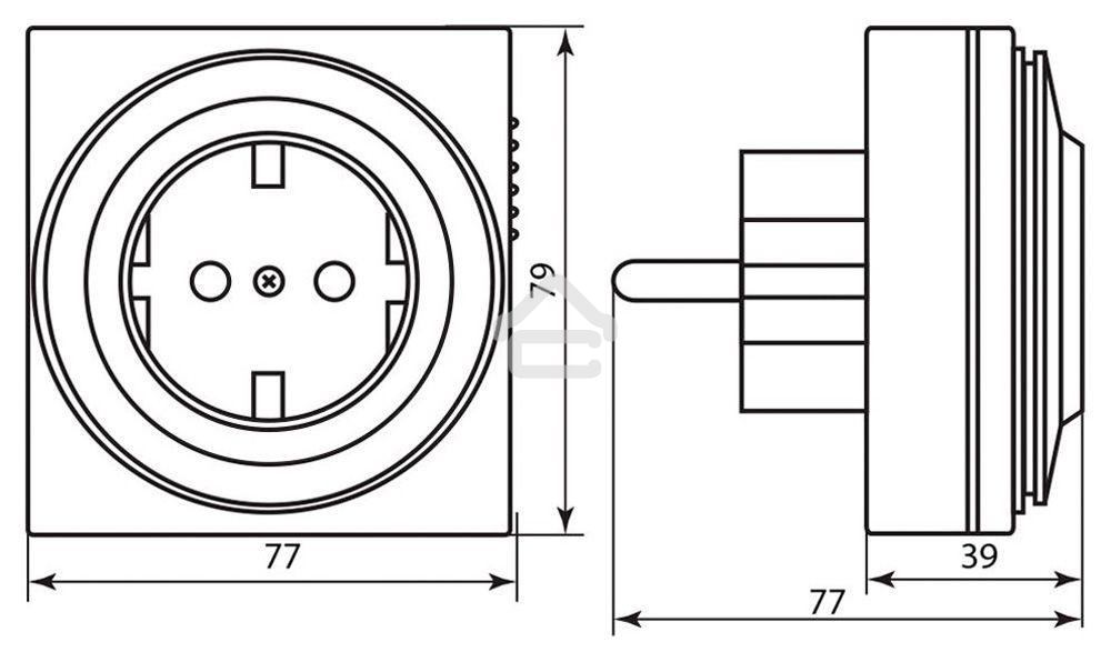 Розетка с таймером FERON 23203(суточная) 3500W/16A 230V, 61923(TM32)
