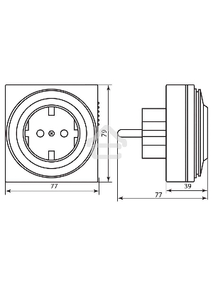 Розетка с таймером FERON 23203  (суточная) 3500W/16A 230V, 61923(TM32)