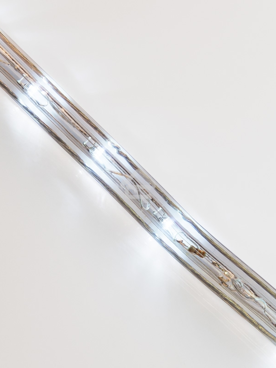 Дюралайт LED, эффект мерцания (2W) - белый, 36 LED/м, бухта 100м