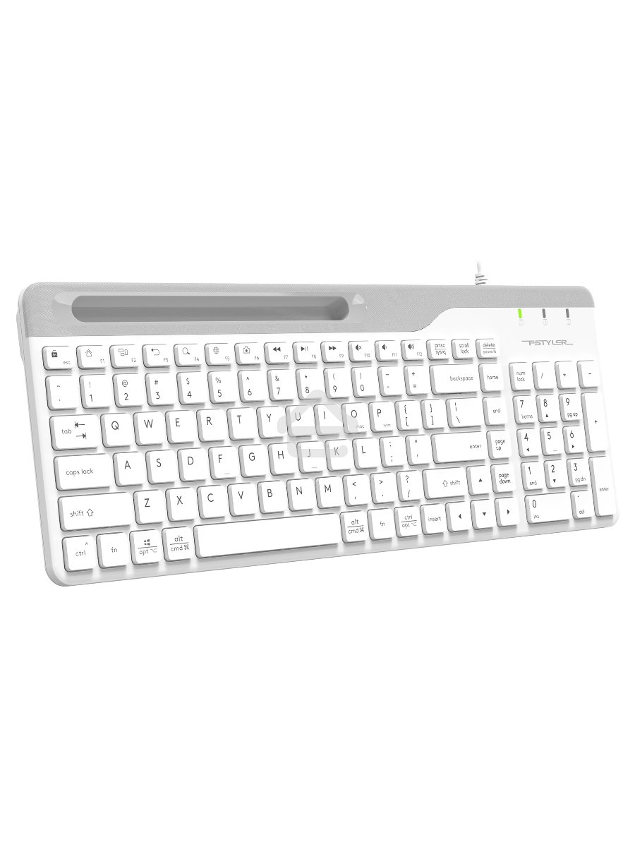 Клавиатура A4Tech Fstyler FK25 проводная, USB, белый/серый
