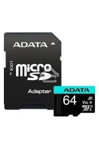 Карта памяти MICROSDXC UHS-I U3 V30S A2 100/75 MB/s 64GB RETAIL W/1 ADAPTER