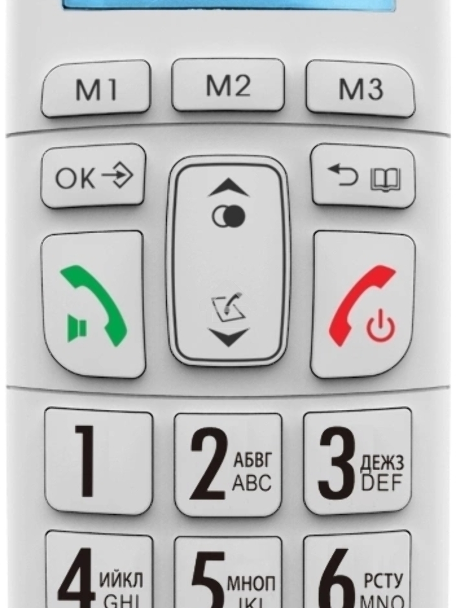Р/Телефон Dect Decross DC1014 белый АОН