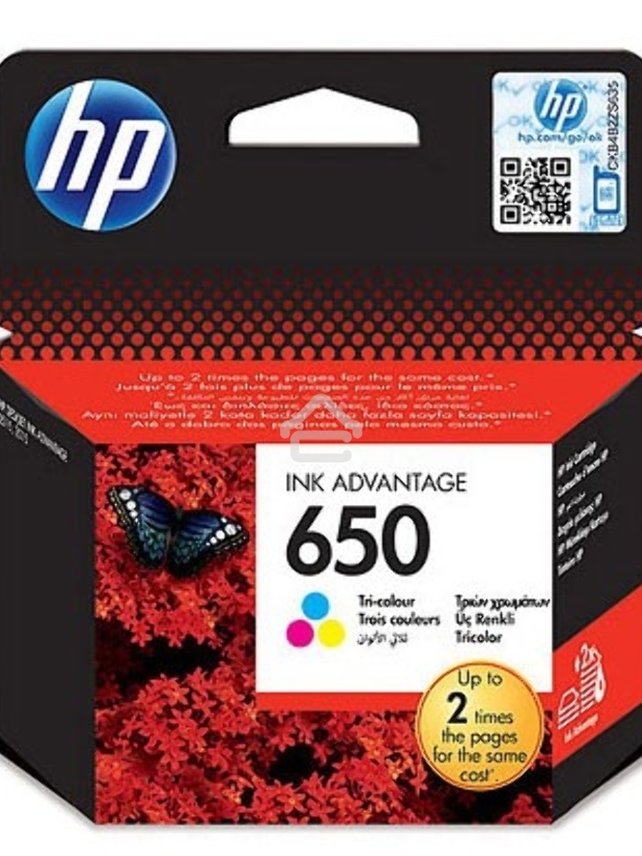 Картридж струйный HP 650 CZ102AE многоцветный для HP DJ IA 2515/2516 (200стр.)