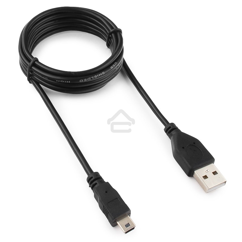 Кабель Гарнизон Кабель USB 2.0, AM/miniBM 5P, 1.8м, пакет (GCC-USB2-AM5P-1.8M)