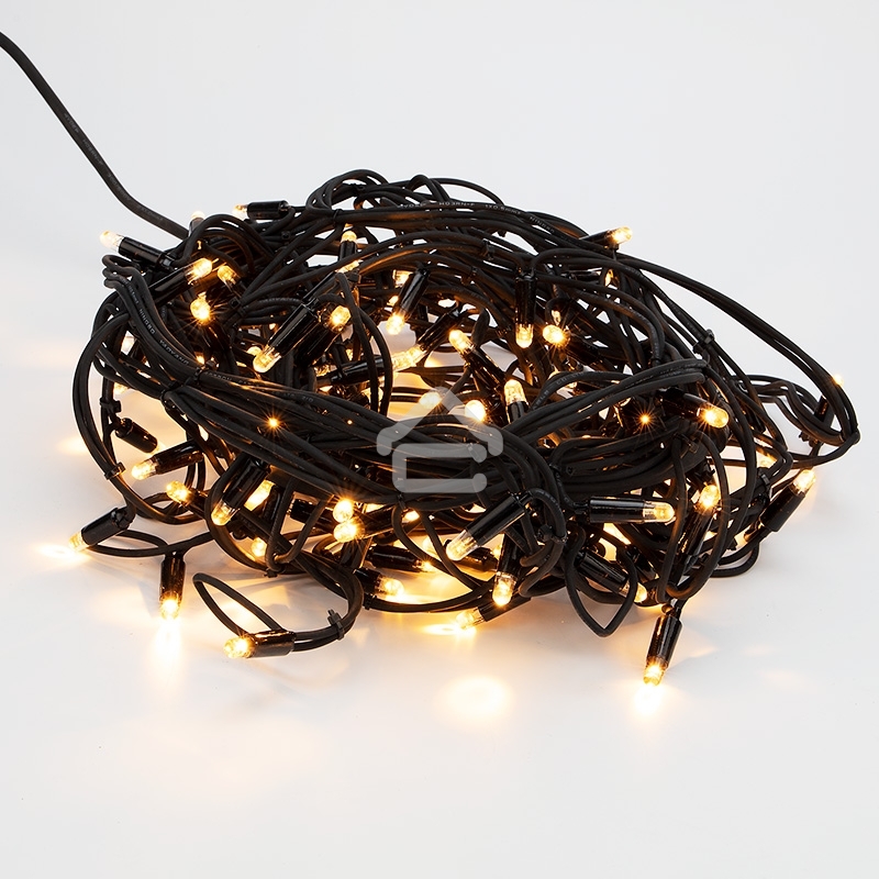 Гирлянда «Айсикл» («Бахрома») светодиодная 3,2х0,9 м, 120 LED, черный провод каучук, теплое белое свечение NEON-NIGHT
