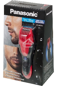 Машинка для стрижки Panasonic ER-GB40 красный (насадок в компл:1шт)