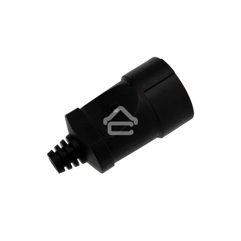 Розетка разборная Rexant без з/к 10А черная