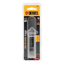 Лезвия Denzel 18 мм, сталь SK4 - 0,5 мм, супер острые, 5 шт.