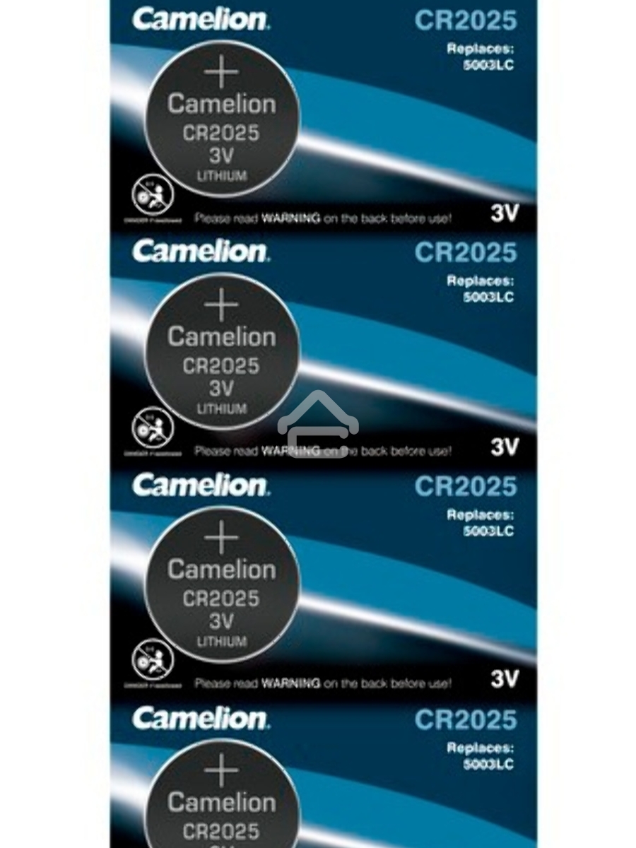 Элемент питания литиевый Camelion CR CR2025 BL-5 (блист.5шт)