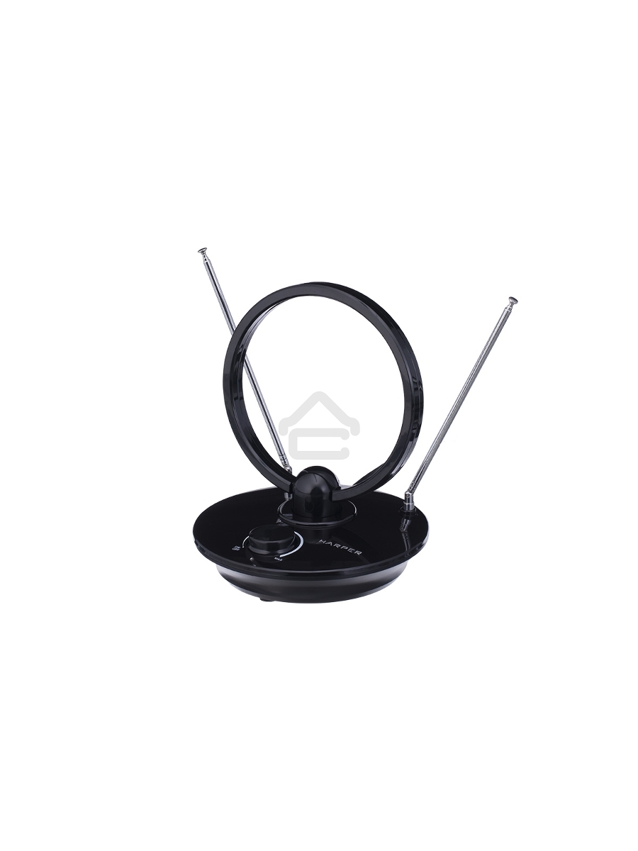 Телевизионная антенна Harper ADVB-2969 (комнатная, активная;DVB-T2; VHF / UHF (174–230 MHz, 470-862 MHz); 25 dB; 75 ; 3 dB; 1м)