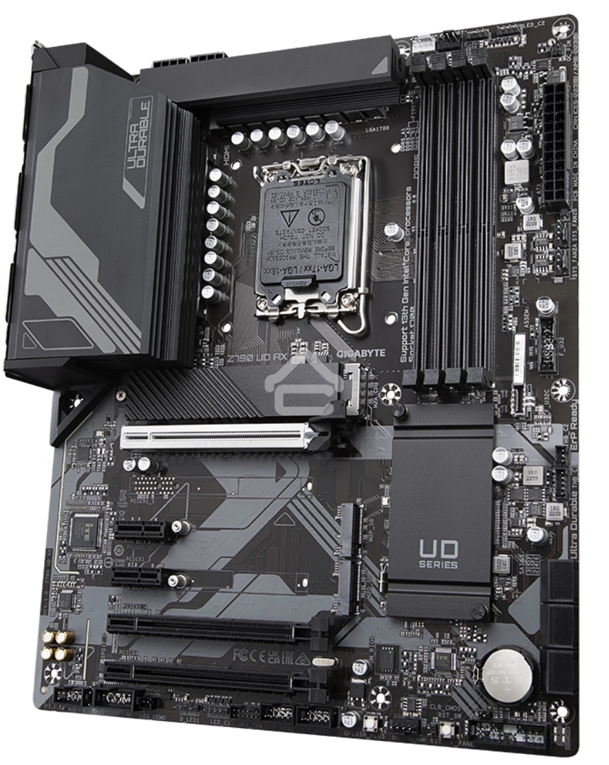 Материнская плата Gigabyte Z790 UD AX (V1.1/V1.2), LGA 1700, Intel Z790, 4xDDR5, 6xSATA, 3xM.2, 1xPCIe 5.0 x16, 1xPCIe 4.0 x4, 1xPCIe 3.0 x1, 1xHDMI, 1xDP, 1x 2.5Gb LAN, 4xUSB-A 2.0, 4xUSB-A 3.2 Gen 1, 1xUSB-A 3.2 Gen 2, 1xUSB-C 3.2 Gen 2x2, 7.1, ATX