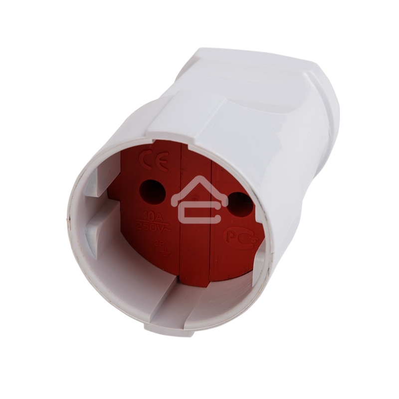 Розетка разборная Rexant без з/к 10А белая