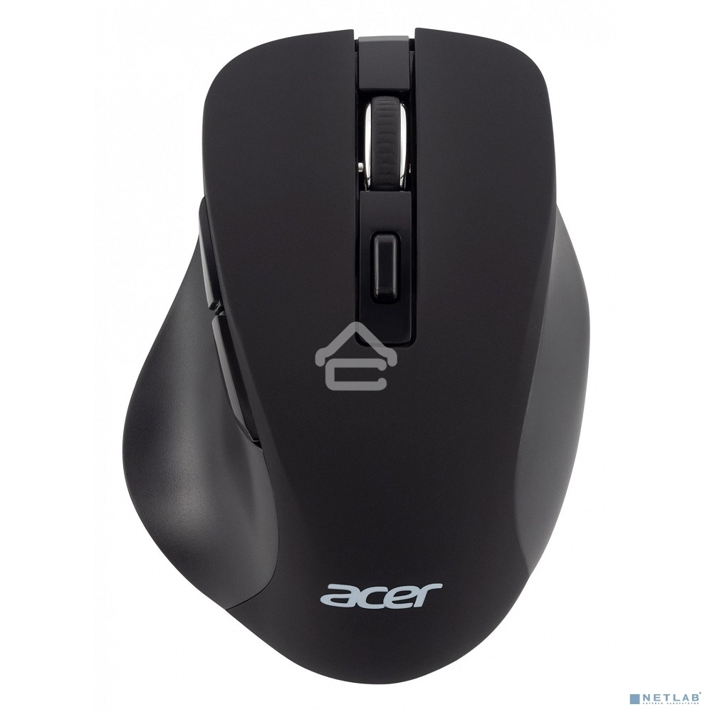 Мышь беспроводная Acer OMR140 черный, 1600 dpi, радиоканал, USB, кнопки - 6