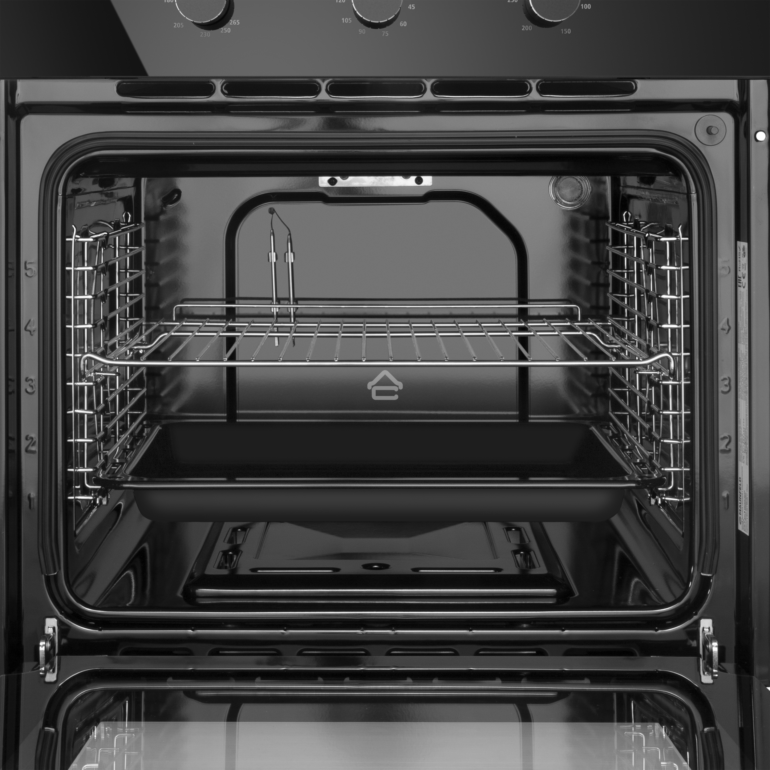 Шкаф духовой газовый с электрическим грилем Maunfeld MOGS703B2, встраиваемый