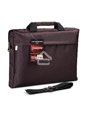 Сумка ExeGate EX212308RUS Start S15 Charcoal, темно-коричневая, полиэстер, для ноутбуков до 15.6