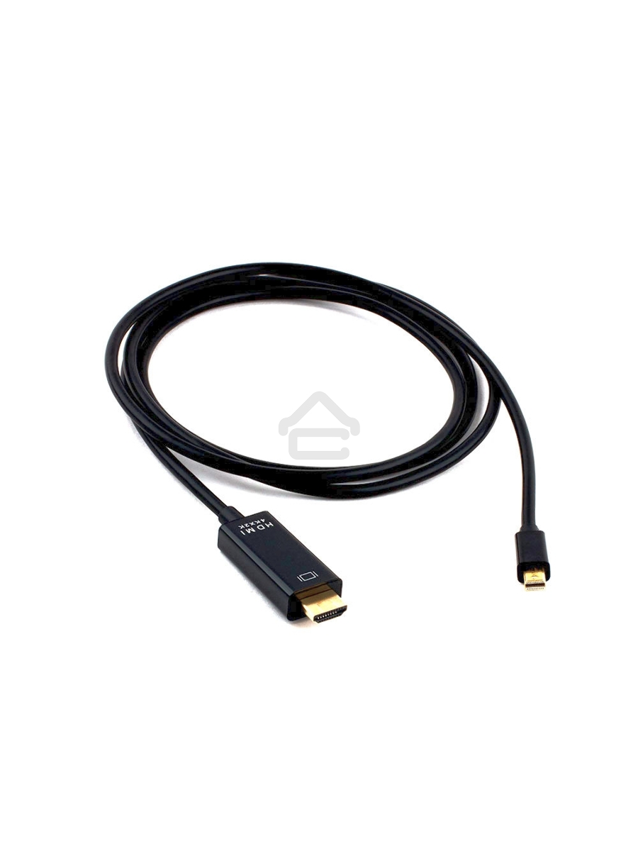 Кабель Cablexpert mDP-HDMI, 20M/19M, 1.8м, черный, позол.разъемы, пакет (CC-mDP-HDMI-6)