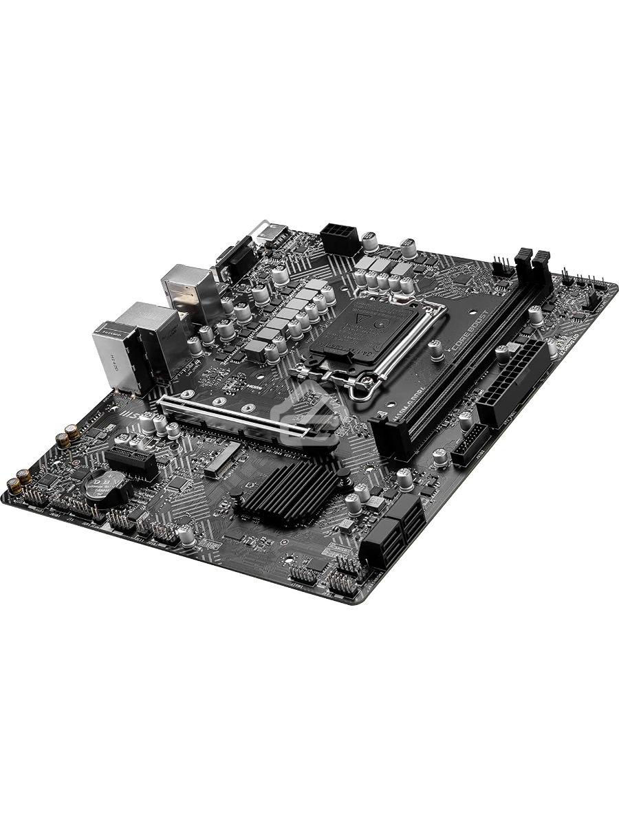 Материнская плата MSI PRO H610M-G DDR4, LGA 1700, Intel H610, 2xDDR4, 4xSATA, 1xM.2, 1xPCIe 4.0 x16, 1xPCIe 3.0 x1, 1xHDMI, 1xDP, 1xVGA, 1xRJ45 1Gb, 2xUSB-A 3.2 Gen 1, 4xUSB-A 2.0, 3x3.5мм, 7.1, mATX