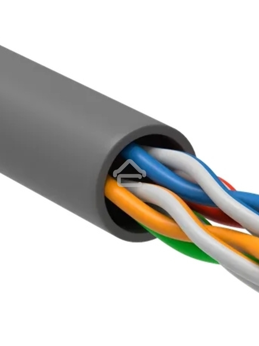 Кабель информационный ITK Generica BC1-C5E04-111-305-T-R-G кат.5E U/UTP 4X2X24AWG PVC внутренний 305м серый