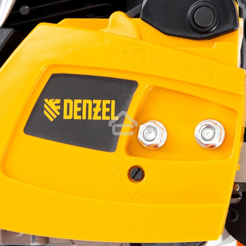 Пила цепная бензиновая Denzel DGS-5218, шина 45 см, 52см3, 3,5 л.с., шаг 0,325, паз 1,5 мм,