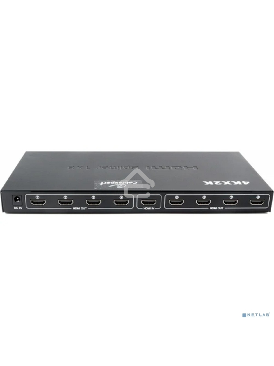 Разветвитель HDMI Cablexpert DSP-8PH4-03, HD19F/8x19F, 1 компьютер => 8 мониторов, Full-HD, 3D, 1.4v, каскадируемый