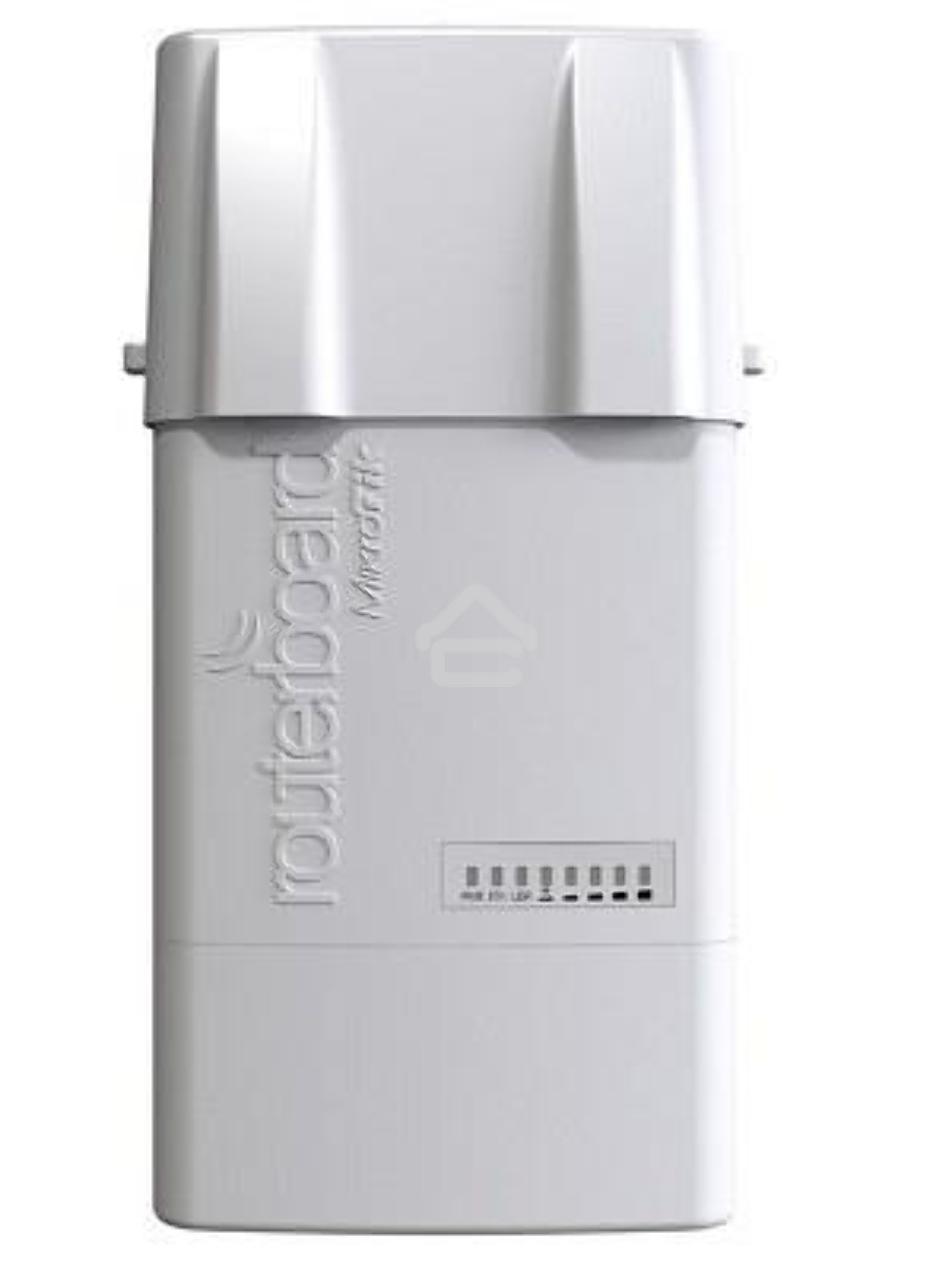 Точка доступа MikroTik RB912UAG-5HPnD-OUT BaseBox 5 (RouterBOARD 912UAG with 600Mhz Atheros CPU, 64MB RAM, 1xGigabit LAN, USB, miniPCIe, built-in 5Ghz 802.11a/n 2x2 two chain wireless with two RP-SMA connectors, Ro