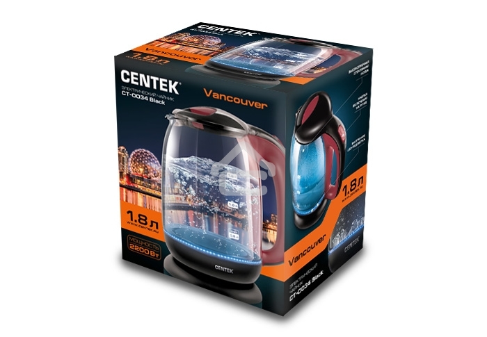 Чайник электрический Centek CT-0034 черный