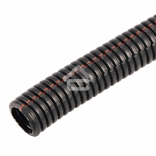 Труба автомобильная гофрированная ПП, Ø12,7 мм, разрезная, негорючая, бухта 50 м/уп.