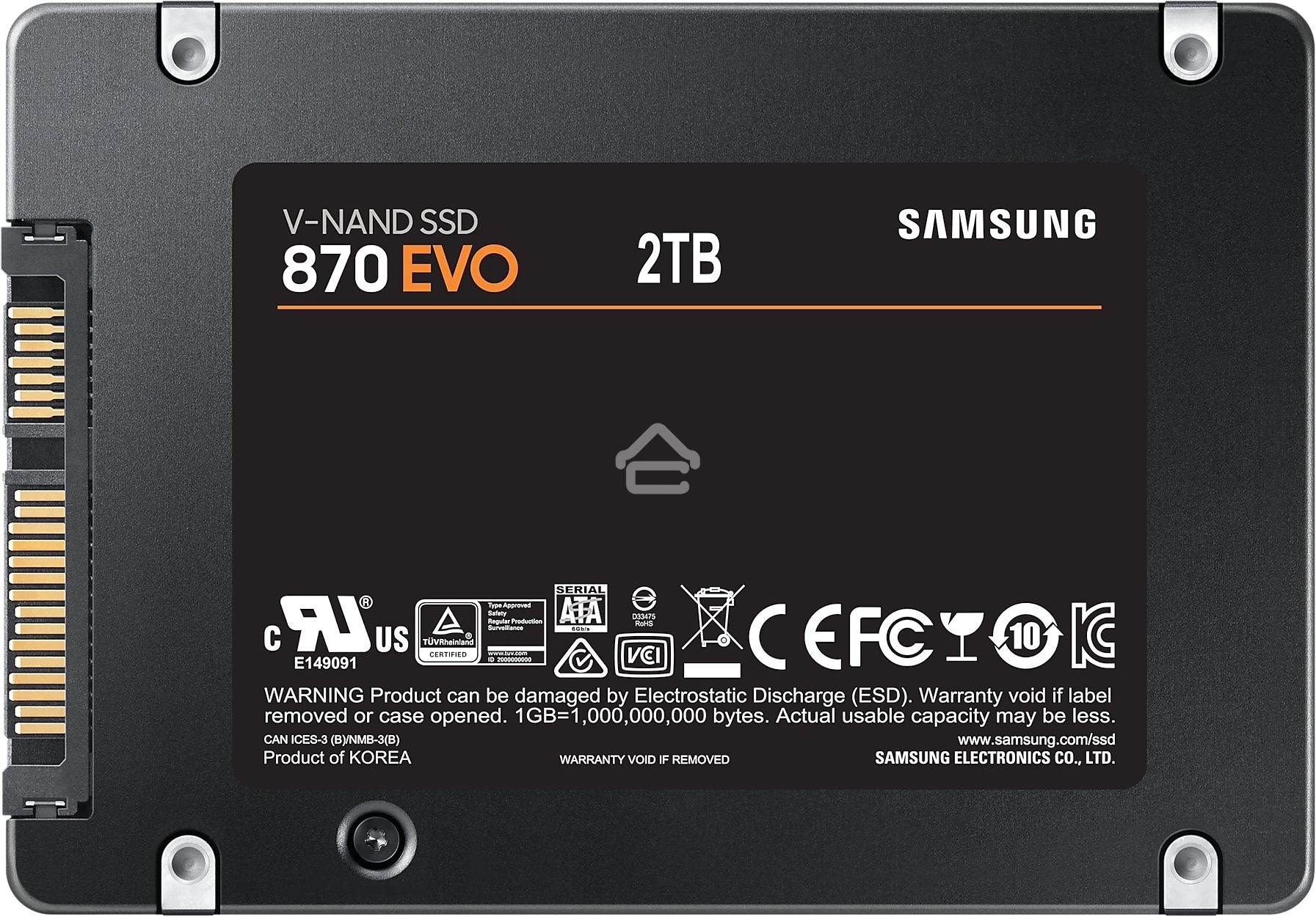Накопитель SSD Samsung 2Tb 870 EVO Series MZ-77E2T0B/EU