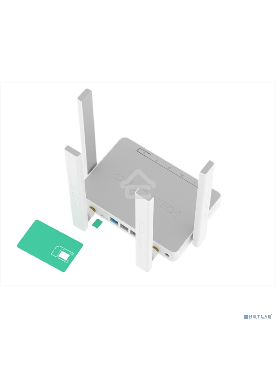 Интернет-центр Keenetic KN-4910 с модемом 4G, Mesh Wi-Fi 5 AC1200 и 4-портовым Smart-коммутатором