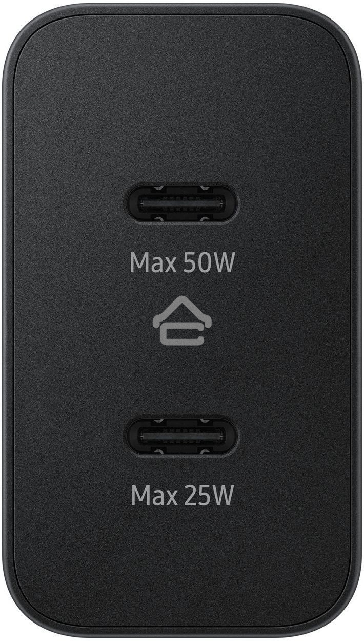 Сетевое зарядное устройство Samsung EP-T5020 50W 3A (PD) 2xUSB type-C для Samsung черный