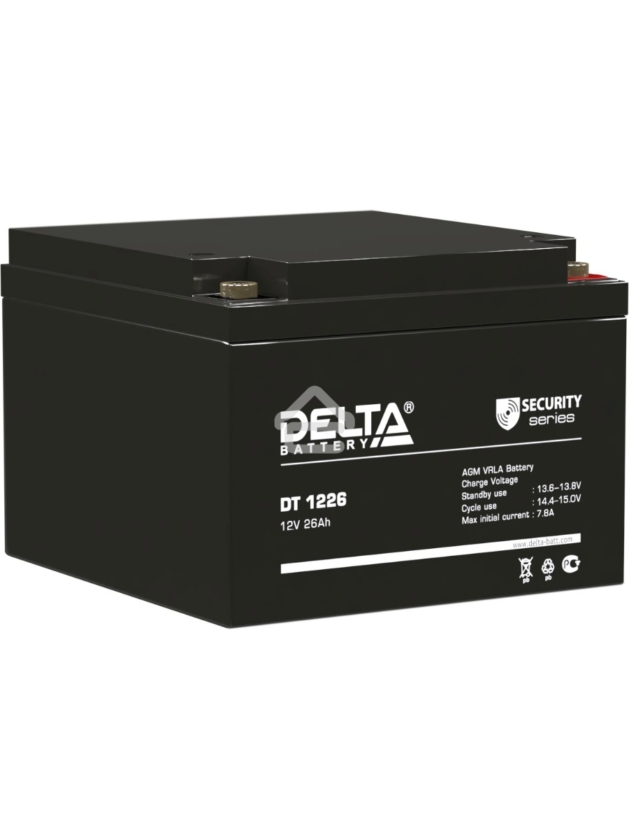Батарея Delta DT 1226 (12V, 26Ah)