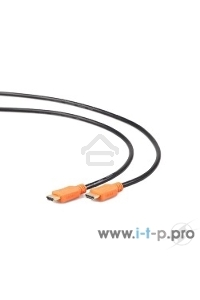 Кабель Cablexpert HDMI CC-HDMI4L-15, 19M/19M, v2.0, серия Light, позол.разъемы, экран, 4.5м, черный, пакет