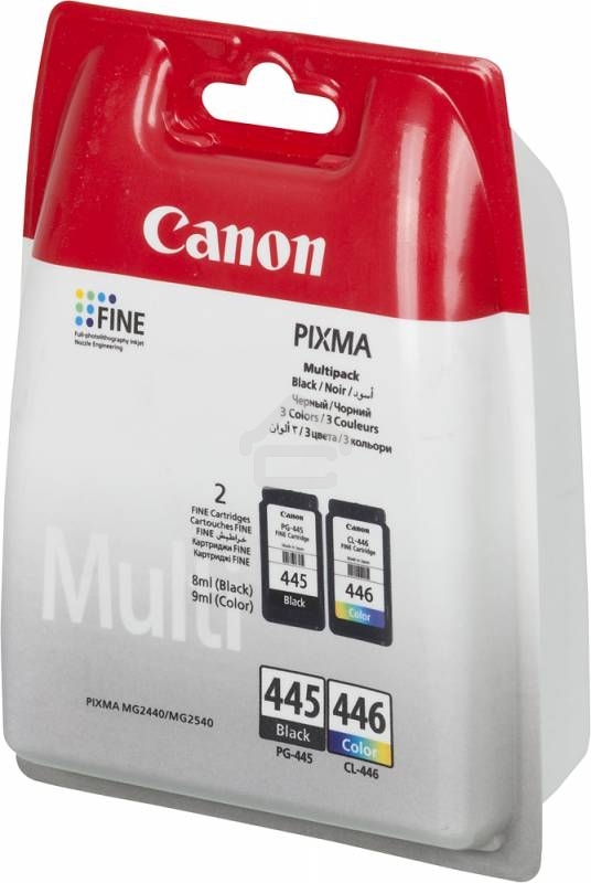 Картридж струйный Canon PG-445/CL-446 (8283B004), для Canon PIXMA MG2540, PIXMA MG2440, 4 цвета, 180 стр.