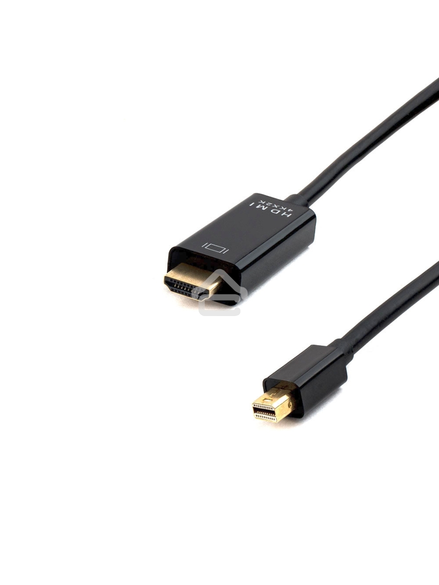 Кабель Cablexpert mDP-HDMI, 20M/19M, 1.8м, черный, позол.разъемы, пакет (CC-mDP-HDMI-6)