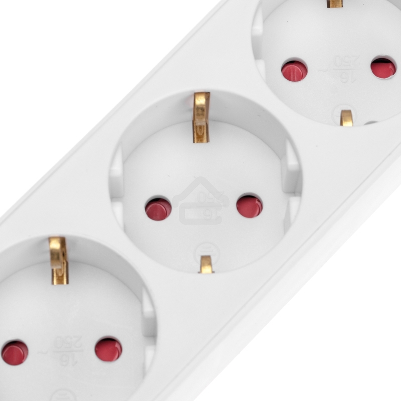 Удлинитель Rexant STANDARD 3 гнезда, 3 м, 3х1,0 мм², с/з, с выключателем, 2 USB, белый