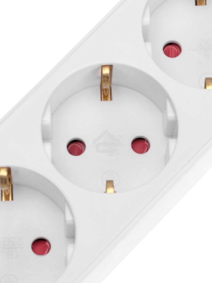 Удлинитель STANDARD 3 гнезда, 3м, 3х1,0мм², с/з, с выключателем, 2 USB, белый Rexant