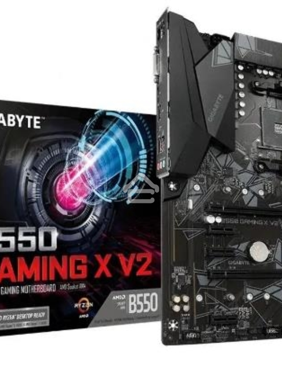 Материнская плата Gigabyte B550 GAMING X V2, AM4, AMD B550, 4xDDR4, 4xSATA, 2xM.2, 1xPCI-E 4.0 x16, 1xPCI-E 3.0 x2, 1xHDMI, 1xDVI-D, 1x 1Gb LAN, 1xUSB 3.2 Gen 2, 3xUSB 3.2 Gen 1, 2xUSB 2.0, 3x3.5 мм, 7.1, Standard-ATX