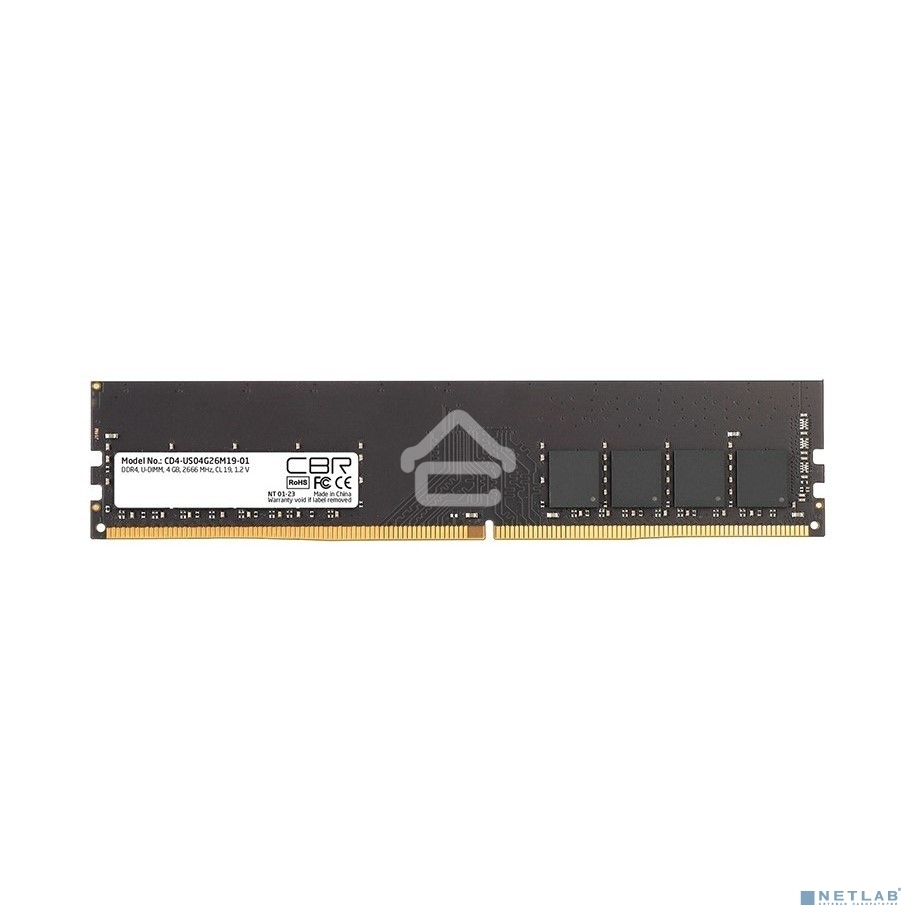 Оперативная память CBR, DDR4, 4GB (1x4GB), 2666 MHz, CL19, DIMM