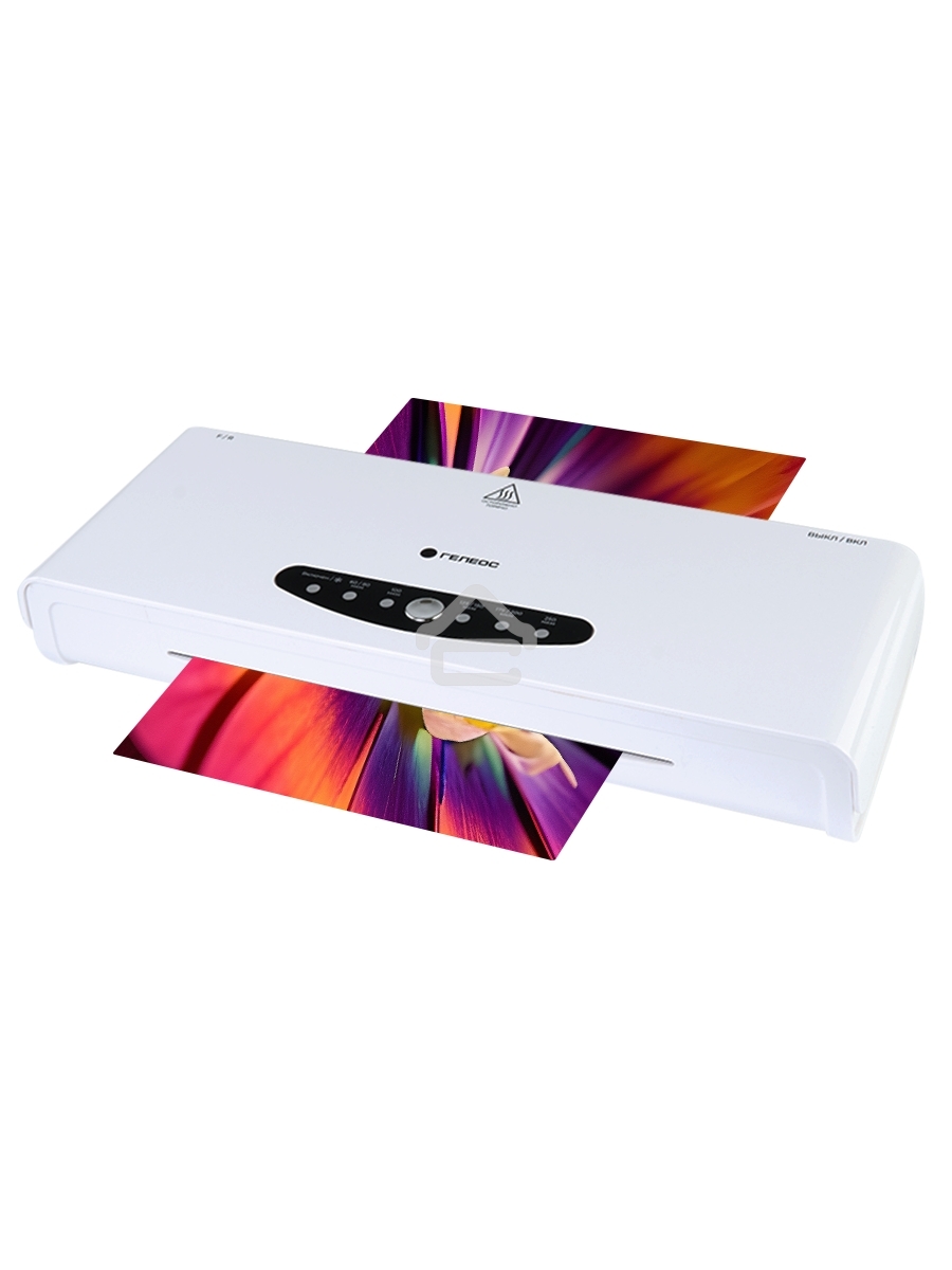 Ламинатор Heleos ЛМА44В белый/черный A4 (60-250мкм) 30 см/мин (4 вал.) хол.лам. лам.фото реверс