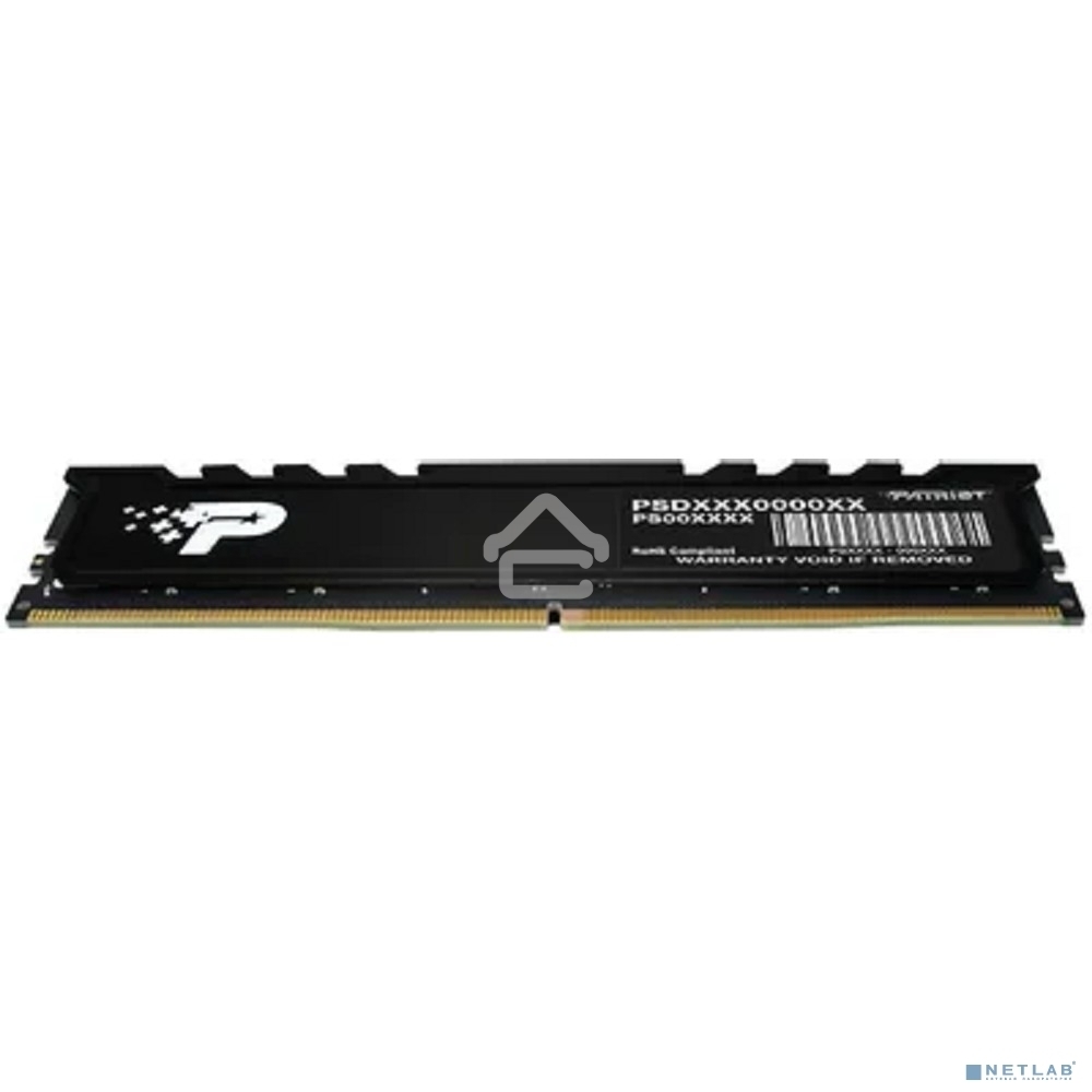 Оперативная память Patriot Signature Premium, DDR5, 16Gb (1x16 GB), 5600 MHz, CL46, DIMM, радиатор, черный